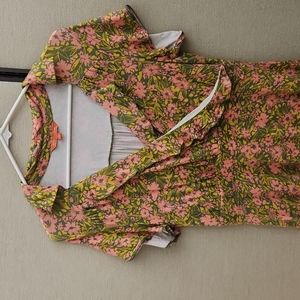 Modcloth High Low Maxi Dress Size Large